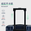 Hermes suitcase trolley case 24-inch suitcase men's large-capacity password box women's checked business travel leather case navy blue