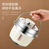 304 stainless steel extra long vacuum lunch box lunch bucket rice basket soup kettle for office workers sealed leak-proof portable thermal insulation pot 1.5L + thermal insulation bag 8-12h vacuum