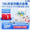 PMG Car Refrigerator Car Home Dual-Purpose Refrigeration and Freezing Fresh Milk Storage Breast Milk Ice Cream Compressor Small Refrigerator Cloud White (-18~20 C) Car Home Dual-Purpose Refrigeration and Freezing Breast Milk Storage Refrigerator 10L