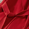 Shandubila New Year Red Long 100% Wool Coat Women's Winter Women's Waist Slimming Double-sided Woolen Commuting Coat