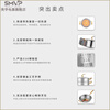 SMVP Germany imported quality pot set full set of home relocation kitchen utensils uncoated frying steamer knife dish frying pan + milk pot