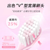 Shuke wide head Yingqiao toothbrush 2 pack V-shaped wide and thin brush head super soft hair gum protection small brush head adult toothbrush new and old random