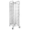 Stainless steel baking pan rack 60x40 commercial aluminum alloy baking bread rack car height ratio t95 oven rack storage rack 12-layer sheet style