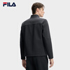 FILA Official Men's Woven Jacket 2026 Spring New Simple Casual Plus Velvet Warm Stand Collar Jacket Men Legend Blue-NV L 175/96A/L