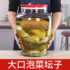 Lan Yingyuan kimchi glass jar Laba garlic sealed jar kimchi jar 10 catties pickled sauerkraut special container pickled sauerkraut bucket 21 liters Chinese style with stone single bottle