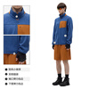 Jiao Nei Repi 302++ men's cationic imitation wool stand-up collar flower yarn functional jacket autumn and winter warm top new model Youma Blue XL