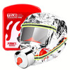 Firefighting mask, fire escape filtering self-rescue respirator, fireproof, smokeproof and gas mask, fireproof certificate bag set (upgraded adult type + children's type + upgraded luminous type), high-efficiency smoke filter and heat insulation