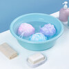 Camellia household PE material is soft, skin-friendly, easy to foam, strong and not easy to fall apart, one purple bath flower