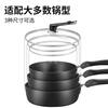 Bayco can stand up visible glass pot lid 28cm high temperature resistant explosion-proof pot lid handle universal steamer wok BG1718