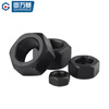 Guwanji 8.8 grade fine thread nut collection, high strength filament nut, fine thread hexagonal nut, national standard fastener collection, black fine thread grade 8.8 M18x1.5 5 pieces