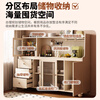 Bo Yuejin includes installation, medieval style solid wood sideboard integrated wall-mounted household walnut color storage locker tea cabinet 80*40*128cm walnut color solid wood ecological board-power track