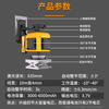 HanGuard spirit level infrared high-precision strong light automatic leveling green light 12-line wall-mounted floor meter for outdoor use 12-line super green light丨Dual battery life + tripod