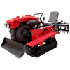 Fangxincao ride-on micro-tiller, multi-functional flood and drought rotary tiller, furrow plow, small diesel agricultural crawler type