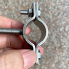 Xu ordered thickened flat pipe clamp 304 stainless steel with screw pipe bracket clamp bracket bracket 19mm inner diameter 19mm welding screw m8X30mm