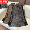 Hengyuanxiang thickened brushed leopard print bottoming shirt, travel season fashionable turtleneck European style top, sweet and cool winter 2025 Kabao M within 100 pounds