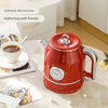 TLIT German imported quality red retro kettle electric kettle household antique stainless steel kettle large capacity Mercedes-Benz electric kettle丨Red 1ml