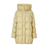 ARIOSE winter new loose warm goose down mid-length down jacket hooded jacket 31110031 vanilla yellow L