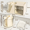 Gold value multifunctional rotatable pen holder/moonlight white large capacity storage box student desktop children's desk storage rack office multifunctional pen barrel cosmetics storage box