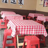 Wing Fantasy 100 red plaid disposable tablecloths square tablecloths for round tables with rectangular plastic tablecloths customized with LOGO 1.0m x 1.0m (square) 100 red plaid