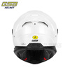 GSB365 fiberglass helmet full-face dual lens large tail motorcycle all-season universal men's and women's motorcycle helmet 365D fiberglass pearl white L (56-57 head circumference recommended)