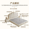 Songxian bed double bed 1.5m x 2m modern simple shell soft bed master bedroom large bed storage bed #815-11