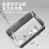 Crazy owner cat stainless steel cat litter box open anti-splash giant cat toilet with elevated non-stick bottom large size 60CM