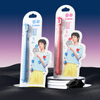 Hua Chenyu's same style clean white teeth toothbrush antibacterial carbon fiber toothbrush pink + blue