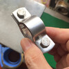 Xu ordered thickened flat pipe clamp 304 stainless steel with screw pipe bracket clamp bracket bracket 19mm inner diameter 19mm welding screw m8X30mm