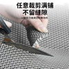 Andatong anti-slip mat PVC hollow floor mat thickened and cuttable carpet outdoor indoor bathroom kitchen drainage anti-slip and oil-proof floor mat gray 0.9m*1m thick 4.5mm