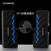 COLORFIRE Colorful Computer Game RGB Audio Speaker Home Desktop Laptop Detachable Monitor Multimedia Speaker Black FS-D2101