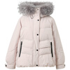 Sancai Waterproof + Heat Storage 2025 Winter New 90 White Duck Down Jacket Large Fur Collar Jacket Warmth M