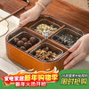 Genasi living room home dried fruit box Chinese New Year melon seeds candy coffee table solid wood nut snack storage fruit plate tea snacks Chinese style