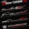 Niurong front windshield car stickers car modification decorative pull-up stickers rear stickers personalized stickers sunshade stickers new F style