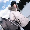 Sancai Waterproof + Heat Storage 2025 Winter New 90 White Duck Down Jacket Large Fur Collar Jacket Warmth M