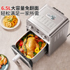 Liven's new Xiaogangren Pro air fryer, stainless steel inside and outside, uncoated visual window, dual heat source, no turning required, 6.5L large capacity household frying oven KZ-XGR6597