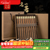 Thousand-year-old lovewood chicken wing wood Chinese chopsticks with golden blessing no paint and no wax household chopsticks gift box 10 pairs KZ0279