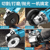 Lithium battery brushless lithium angle grinder high power handheld polishing cutting machine rechargeable electric grinder tool luxury package paper box 1500mah 15 cells battery x1