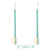 Yong Huan new bath brush long handle body rub back massage double-sided brush soft hair men and women bathing adult bath does not hurt the skin Nordic massage bath brush Morandi green 2 no specifications