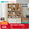 Lin's home floor-standing bookcase storage rack bookshelf integrated wall-mounted living room simple storage display cabinet UV2X