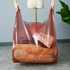 Wing Fantasy Moving Packing Bag Thickened Transparent Plastic Handbag Clothing Store Wholesale Large Bag Clothes Storage Bag Customized Brown Translucent Small 50*70+Side Width 20 20 pieces in stock 12 silk thickened