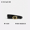 COACH brand direct supply women's pin buckle belt belt 25MM black CZ444 birthday gift for girlfriend and wife
