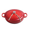 Tie Gongfang cast iron enamel seafood mommy pot gift box stew pot thickened enamel soup pot universal gas induction cooker ruby red 26cm