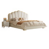 Songxian bed double bed 1.5m x 2m modern simple shell soft bed master bedroom large bed storage bed #815-11