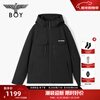 BOY LONDON Men's Jacket Spring and Autumn Three-in-One Polar Fleece Functional Wind Hooded Jacket Women's Top N23082 Black M