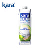 KARA 100% coconut water 1L*12 bottles containing electrolytes, quick hydration drink, 0 fat and low calorie