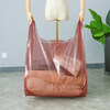 Wing Fantasy Moving Packing Bag Thickened Transparent Plastic Handbag Clothing Store Wholesale Large Bag Clothes Storage Bag Customized Brown Translucent Small 50*70+Side Width 20 20 pieces in stock 12 silk thickened