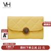 VANESSA HOGAN VH Women's Bag Fashion Rose Wallet Diamond Wallet Clutch Multi-Card Slot Cow Card Bag Women's Valentine's Day Gift Yellow