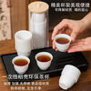 Shanwei rice husk tea cup disposable tea cup food grade thickened and hardened Kung Fu tea cup office disposable tea cup Daoxiang cup 2 packs 96 pieces without cup holder