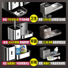Munich 304 stainless steel toilet brush rack bathroom wall-mounted punch-free toilet cleaning soft brush storage artifact mirror-standard toilet brush with water tray