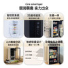 HCK Husky Ice Bar 136/168L Home Retro Living Room Refrigerator Office Refrigerated Frozen Beverage Cabinet Fresh Cabinet Display Wine Cabinet Slim Bar 136 Dundun Bar 168RDA Newly Upgraded Intelligent Control Dual System丨Freezing and Refrigeration丨Ivory White 168 Liters